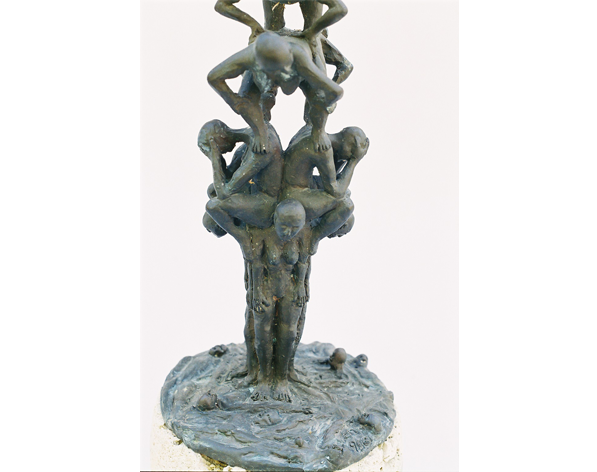 Corporate Ladder Sculpture View 2